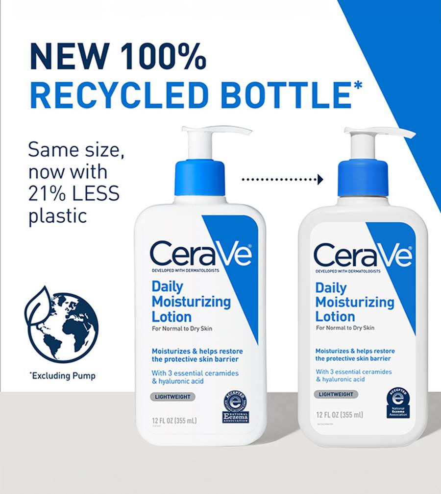 CeraVe Daily Moisturizing Lotion 12oz bottle with pump