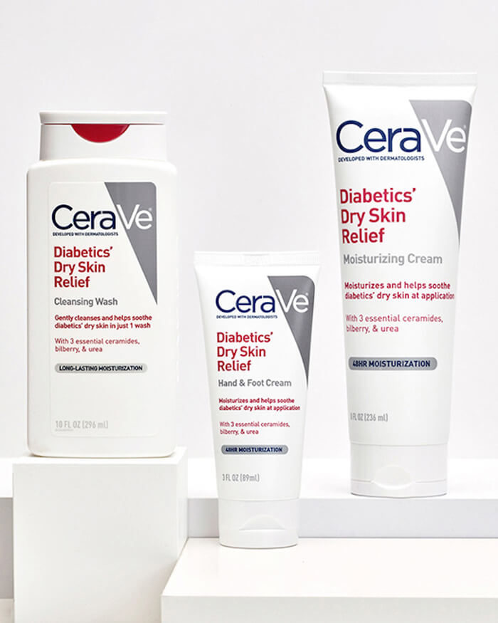 Diabetics Dry Skin Relief Hand Foot Cream CeraVe