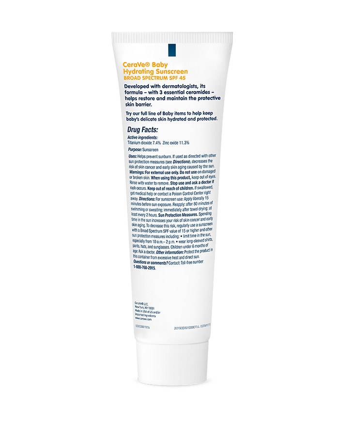 cerave mineral baby sunscreen spf 45