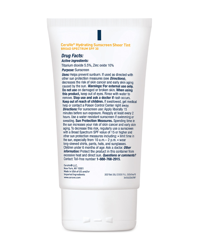 Hydrating Mineral Tinted Sunscreen for Face SPF 30 CeraVe