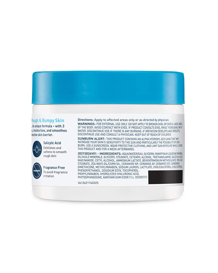 SA Cream To Soften and Smooth Rough Bumpy Skin CeraVe