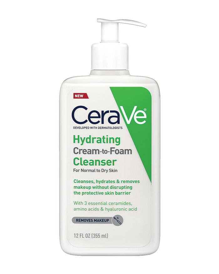 Hydrating Cream-to-Foam Cleanser | Facial Cleanser | CeraVe