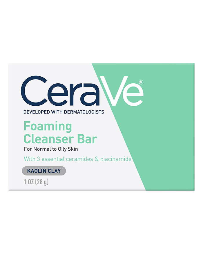 Foaming Cleanser Bar for Normal to Oily Skin Soap Free CeraVe