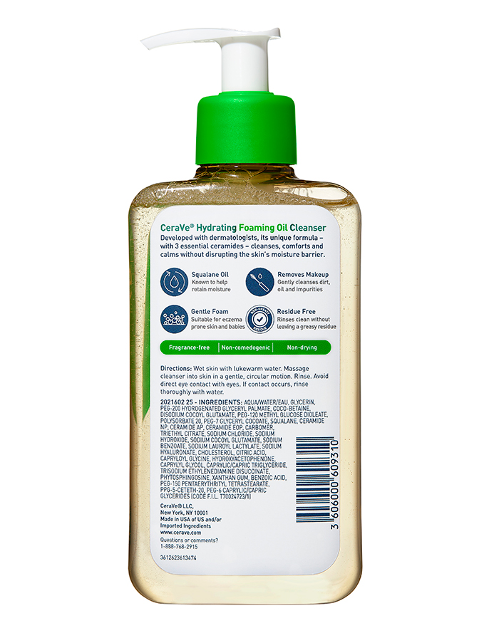 Cerave foaming cleanser ingredients cheap