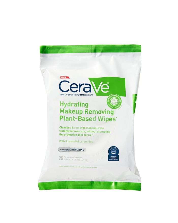 grænseflade eftermiddag Ideel Hydrating Makeup Remover Plant-Based Wipes | CeraVe