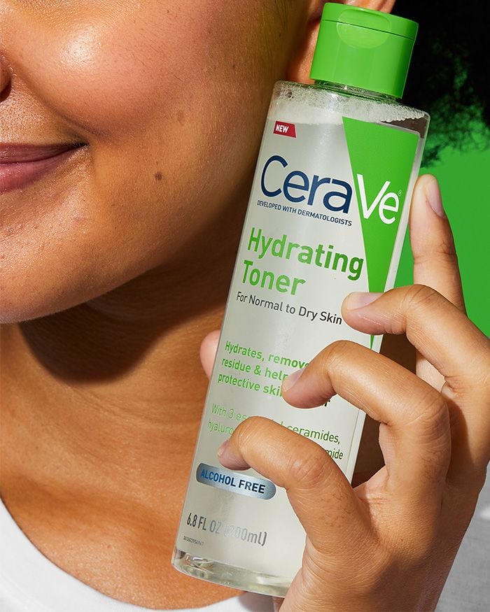 CeraVe Hydrating Facial Toner with Hyaluronic Acid & Niacinamide for Normal  to Dry Skin, Alcohol-Free & Oil-Free, 6.8 fl oz