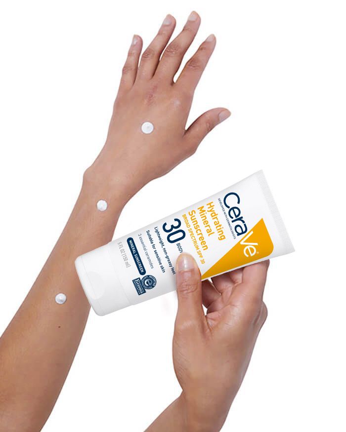  CeraVe 100% Mineral Sunscreen SPF 30