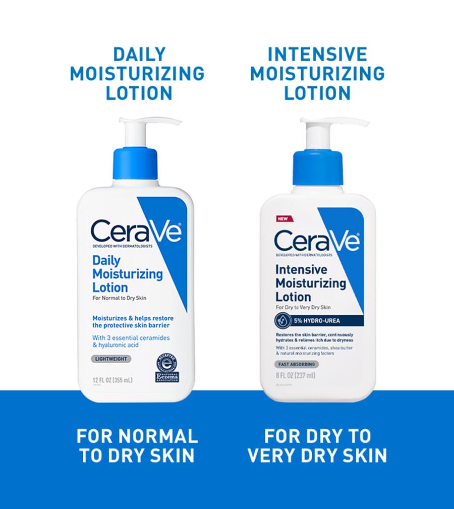 CeraVe Intensive Moisturizing Lotion 12oz bottle with 5% Hydro-Urea