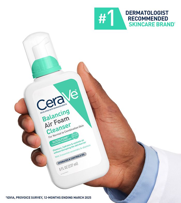 Foam Cleanser for Combination Skin | CeraVe Balancing Air Foam Facial ...
