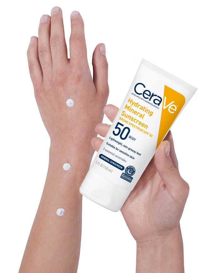 Hydrating Mineral Sunscreen Body Lotion SPF 50 CeraVe
