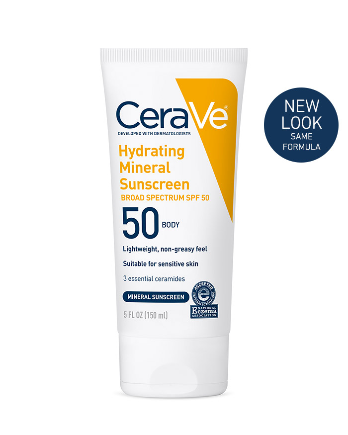 Hydrating Mineral Sunscreen Face Lotion SPF 50 | CeraVe